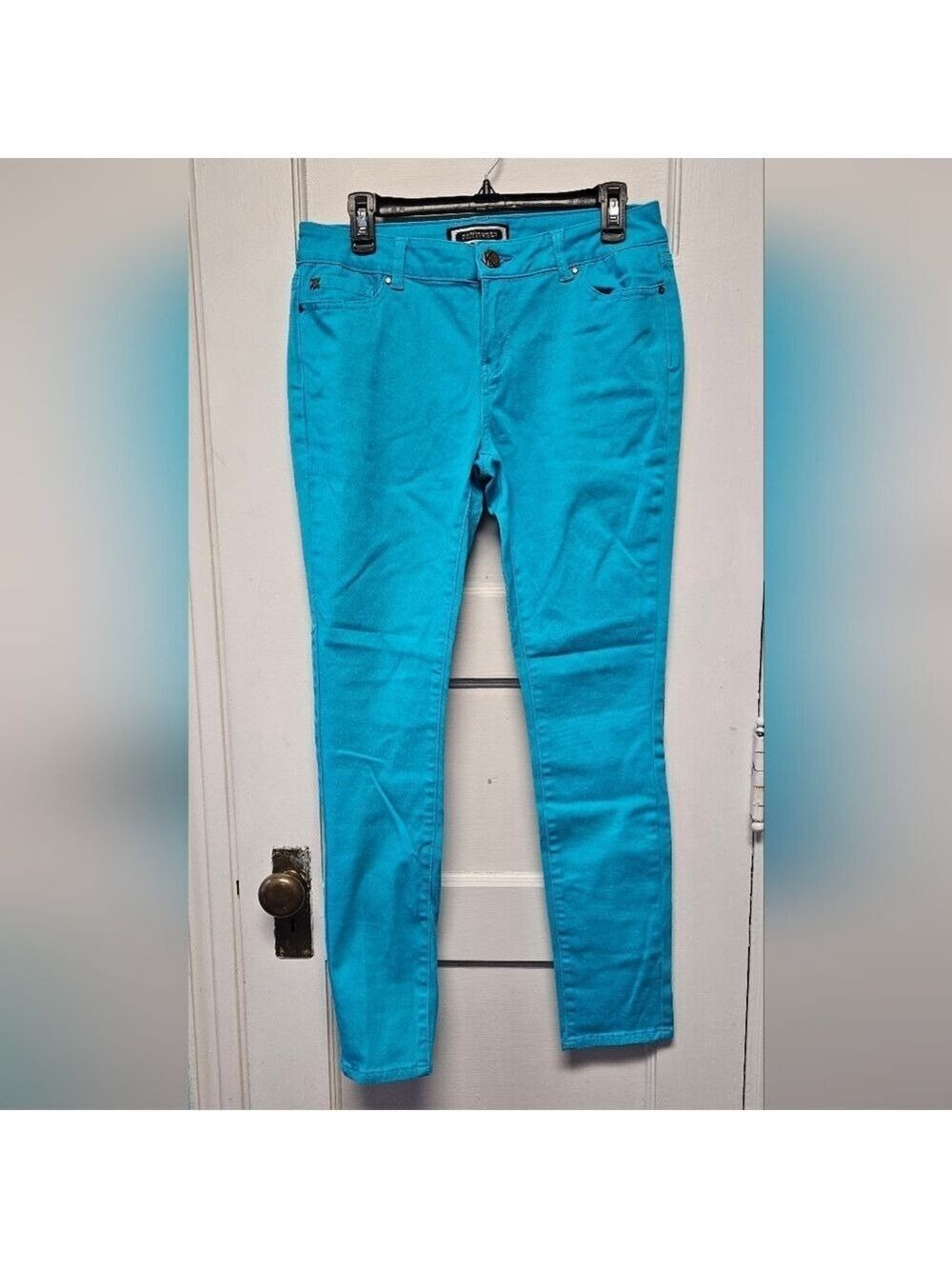 Kardashian Kollection Vibrant Blue Skinny Jeans 12